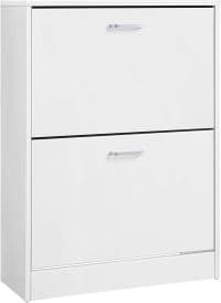 Meuble à Chaussures 2 Portes Blanc - Image 1