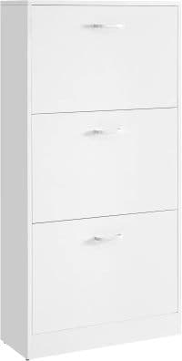 Meuble à Chaussures 3 Portes Blanc - Image 1