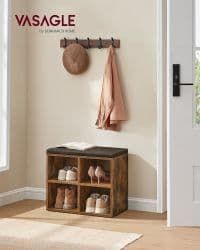 Meuble à Chaussures 4 Compartiments Rustique - Image 2