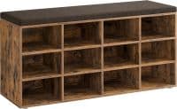 Meuble à Chaussures 12 Compartiments Rustique - Image 1
