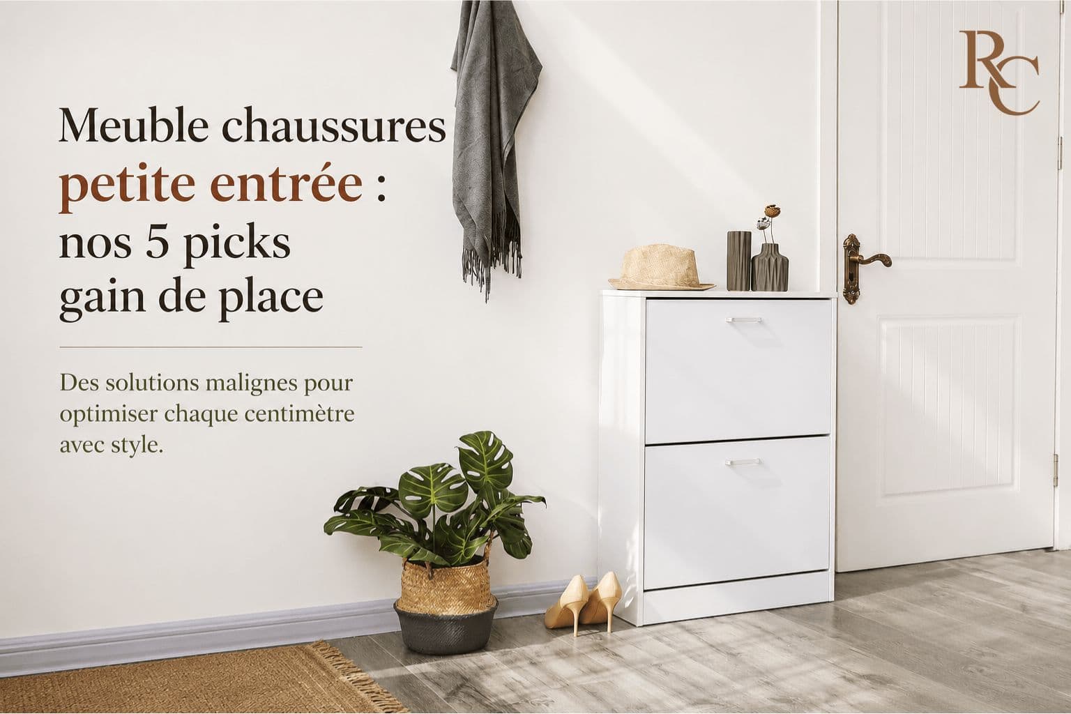 Meuble chaussures petite entrée : nos 5 picks gain de place