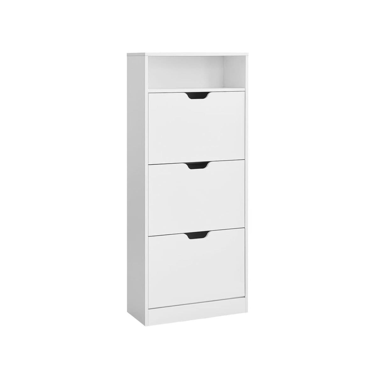 Meuble à Chaussures Entrée 130cm Blanc
