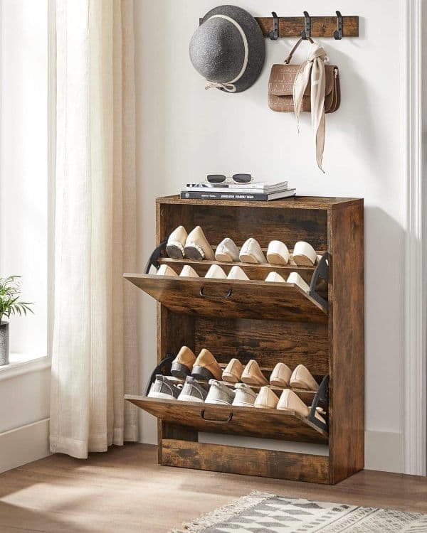 Meuble à Chaussures 2 Portes Rustique