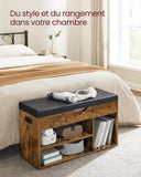 Banc pour Chaussure Bois 80cm Rustique