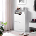 Meuble a Chaussure Espace 2 Portes Blanc